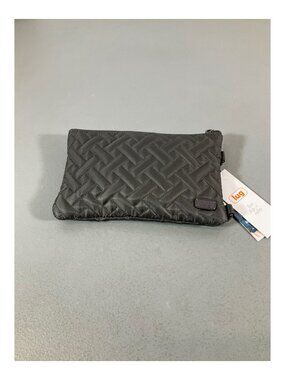 Lug Peekaboo Crossbody Phone Pouch in Gunmetal Grey with Zipper Closure and Shib